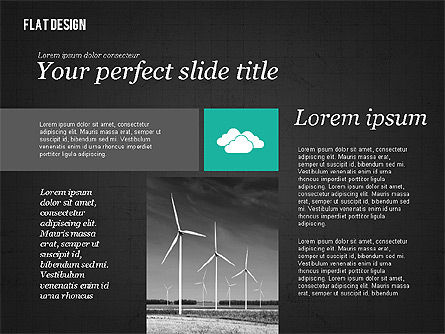 Presentación Ambiental en Diseño Plano, Diapositiva 11, 02390, Plantillas de presentación — PoweredTemplate.com