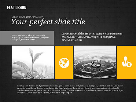 フラットデザインにおける環境プレゼンテーション, スライド 13, 02390, プレゼンテーションテンプレート — PoweredTemplate.com