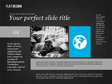 Presentazione ambientale in design piatto, Slide 14, 02390, Modelli Presentazione — PoweredTemplate.com