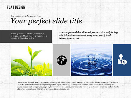 Presentazione ambientale in design piatto, Slide 5, 02390, Modelli Presentazione — PoweredTemplate.com