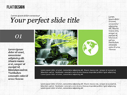 Milieu-presentatie in plat design, Dia 6, 02390, Presentatie Templates — PoweredTemplate.com