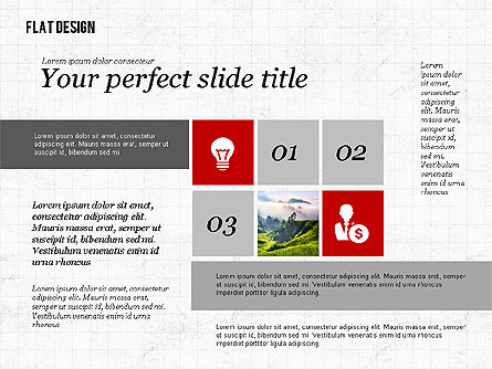 평면 디자인의 환경 프리젠 테이션, 슬라이드 8, 02390, 프레젠테이션 템플릿 — PoweredTemplate.com