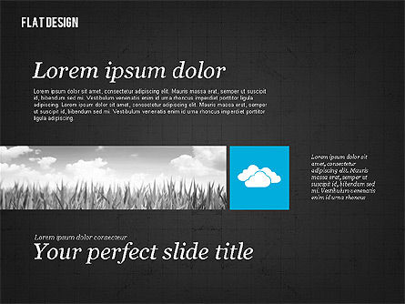 Présentation environnementale en conception plate, Diapositive 9, 02390, Modèles de présentations — PoweredTemplate.com
