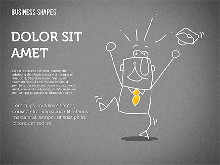 Personnage de dessin animé drôle, Diapositive 13, 02392, Formes — PoweredTemplate.com