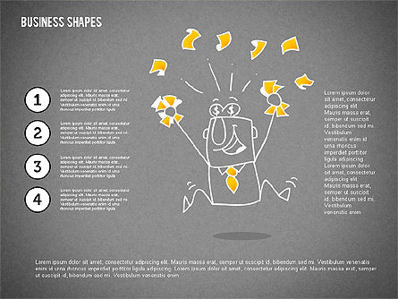Personaje de dibujos animados divertido, Diapositiva 14, 02392, Formas — PoweredTemplate.com