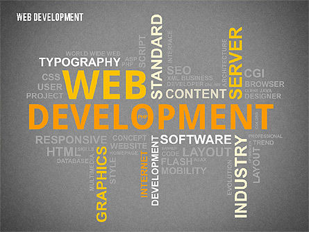 Web Development Word Cloud, Slide 9, 02393, Presentation Templates — PoweredTemplate.com