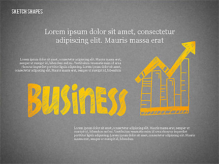 Formas en estilo de bosquejo, Diapositiva 11, 02394, Formas — PoweredTemplate.com