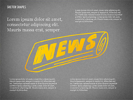 Formes en style croquis, Diapositive 16, 02394, Formes — PoweredTemplate.com