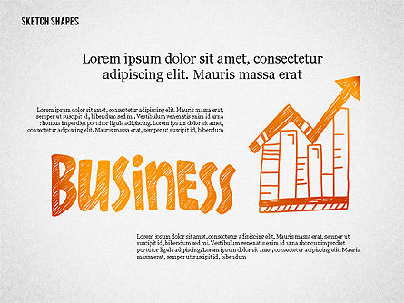 Formes en style croquis, Diapositive 3, 02394, Formes — PoweredTemplate.com