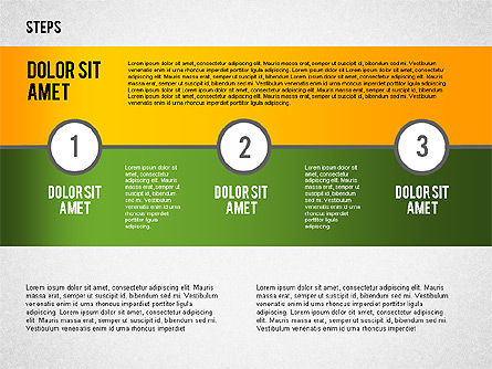 피라미드 성취 단계 다이어그램, 슬라이드 8, 02396, 단계 도표 — PoweredTemplate.com