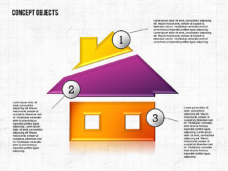 Formas desconcertadas de color, Diapositiva 3, 02397, Formas — PoweredTemplate.com