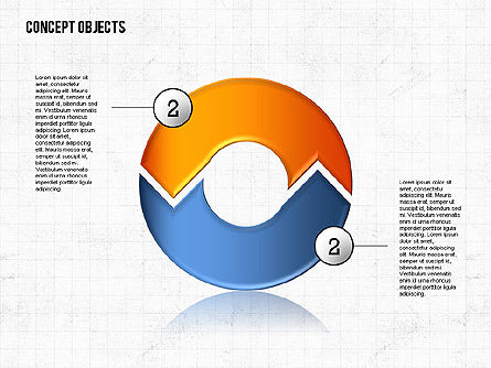 Formas desconcertadas de color, Diapositiva 6, 02397, Formas — PoweredTemplate.com