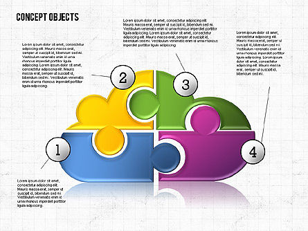 Formas desconcertadas de color, Diapositiva 8, 02397, Formas — PoweredTemplate.com