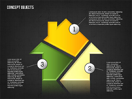 Formas desconcertadas de color, Diapositiva 9, 02397, Formas — PoweredTemplate.com