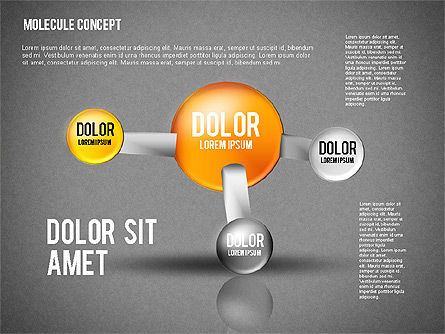 Diagramme Atom, Diapositive 10, 02399, Modèles commerciaux — PoweredTemplate.com