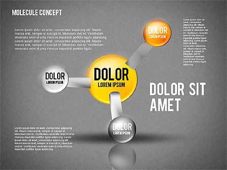 Atom diagrama, Deslizar 11, 02399, Modelos de Negócio — PoweredTemplate.com