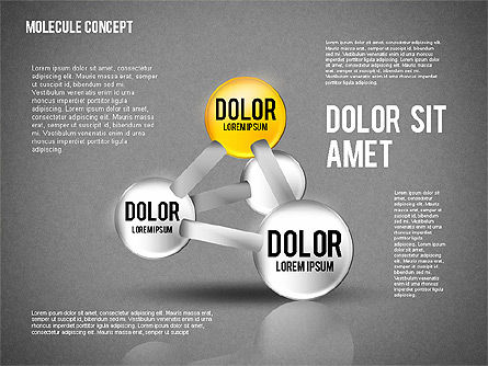 Diagramme Atom, Diapositive 15, 02399, Modèles commerciaux — PoweredTemplate.com