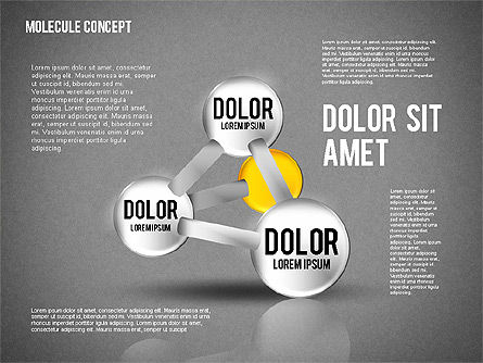 Diagramme Atom, Diapositive 16, 02399, Modèles commerciaux — PoweredTemplate.com