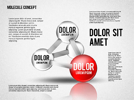 Diagramme Atom, Diapositive 5, 02399, Modèles commerciaux — PoweredTemplate.com