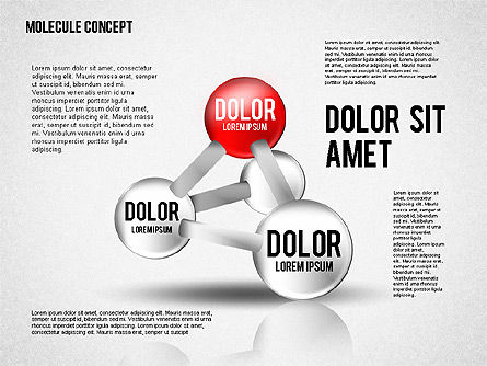 Diagramme Atom, Diapositive 7, 02399, Modèles commerciaux — PoweredTemplate.com