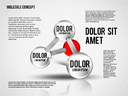 Diagramme Atom, Diapositive 8, 02399, Modèles commerciaux — PoweredTemplate.com