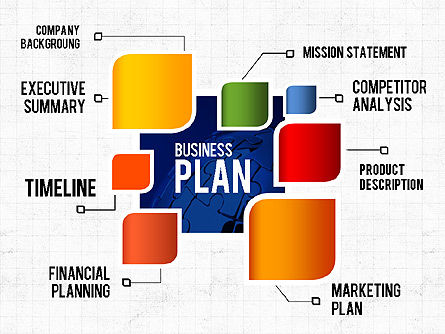 Modelo de apresentação criativo do plano de negócios, 02401, Modelos de Apresentação — PoweredTemplate.com