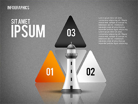 Infographics with Lighthouse, Slide 13, 02402, Infographics — PoweredTemplate.com