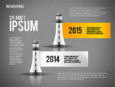 Infographics with Lighthouse, Slide 15, 02402, Infographics — PoweredTemplate.com