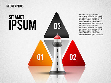 Infographics with Lighthouse, Slide 5, 02402, Infographics — PoweredTemplate.com