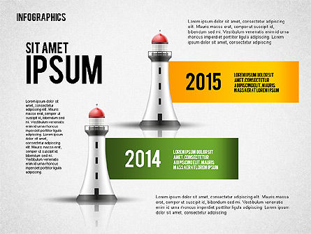 Infographics with Lighthouse, Slide 7, 02402, Infographics — PoweredTemplate.com