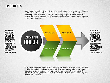 Chevron Arrow Chart, Diapositiva 2, 02406, Diagramas de proceso — PoweredTemplate.com