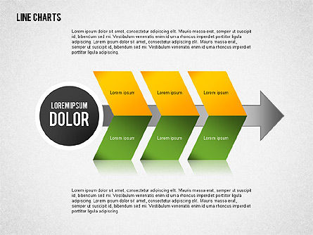 Chevron Arrow Chart, Diapositiva 3, 02406, Diagramas de proceso — PoweredTemplate.com