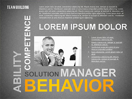 Nube de Palabra de Team Building, Diapositiva 11, 02413, Plantillas de presentación — PoweredTemplate.com