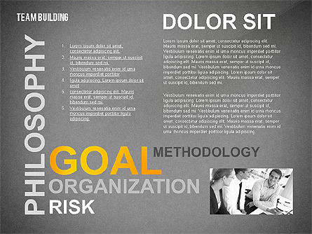 Nube de Palabra de Team Building, Diapositiva 16, 02413, Plantillas de presentación — PoweredTemplate.com