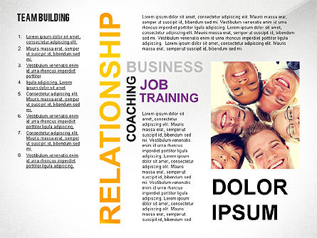 Nube de Palabra de Team Building, Diapositiva 4, 02413, Plantillas de presentación — PoweredTemplate.com
