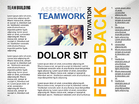 Nube de Palabra de Team Building, Diapositiva 6, 02413, Plantillas de presentación — PoweredTemplate.com