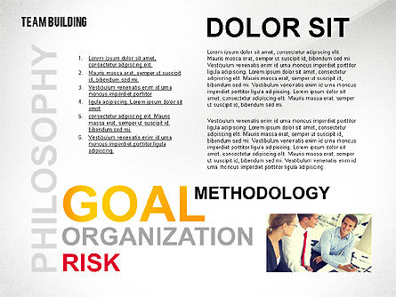 Nube de Palabra de Team Building, Diapositiva 8, 02413, Plantillas de presentación — PoweredTemplate.com