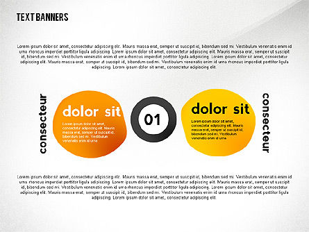Text Banners Toolbox, PowerPoint Template, 02414, Text Boxes — PoweredTemplate.com