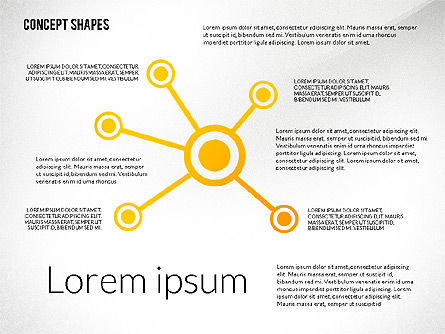 Formes conceptuelles, Diapositive 2, 02415, Formes — PoweredTemplate.com