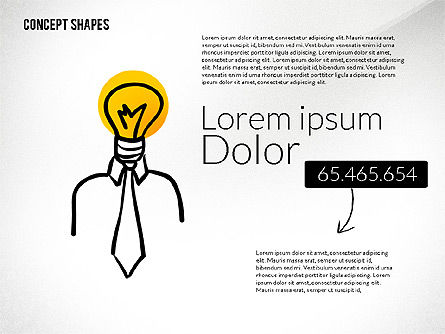 Formes conceptuelles, Diapositive 4, 02415, Formes — PoweredTemplate.com