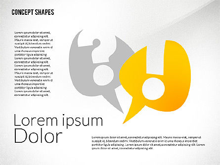 概念の形, スライド 8, 02415, 図形 — PoweredTemplate.com