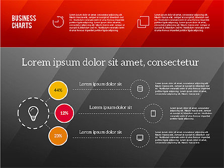 Presentasi Dengan Grafik Bisnis Berbasis Data, Slide 6, 02416, Bagan dan Diagram berdasarkan Data — PoweredTemplate.com