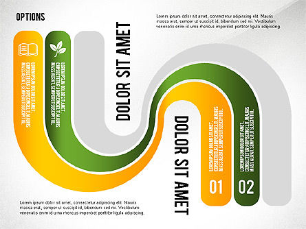 Pilihan Bentuk Pita Melengkung, Slide 7, 02418, Diagram Panggung — PoweredTemplate.com