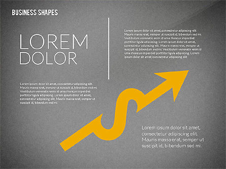 Flach gestaltete farbige Formen, Folie 15, 02419, Schablonen — PoweredTemplate.com