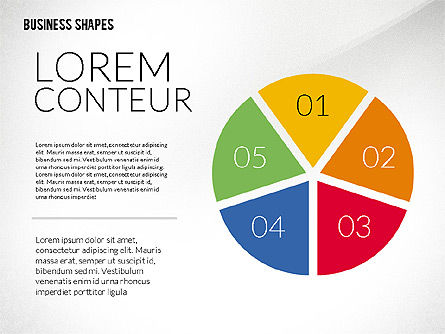 Planas de colores, Diapositiva 6, 02419, Formas — PoweredTemplate.com