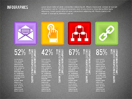 Infografis Dengan Kotak Peralatan Ikon, Slide 12, 02420, Infografis — PoweredTemplate.com