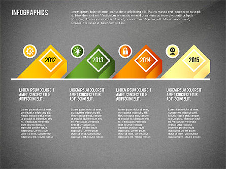 Infographics met pictogrammen toolbox, Dia 15, 02420, Infographics — PoweredTemplate.com