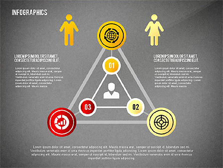 Infographics com ícones caixa de ferramentas, Deslizar 16, 02420, Infográficos — PoweredTemplate.com