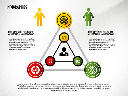 Infographics met pictogrammen toolbox, Dia 8, 02420, Infographics — PoweredTemplate.com