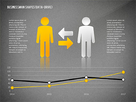 Presentation Template with Shapes and Silhouettes, Slide 12, 02423, Presentation Templates — PoweredTemplate.com